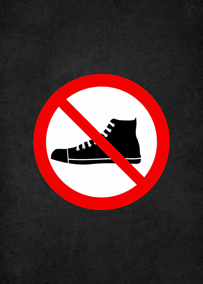warning sign badges