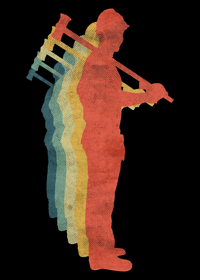 Construction Worker Retro