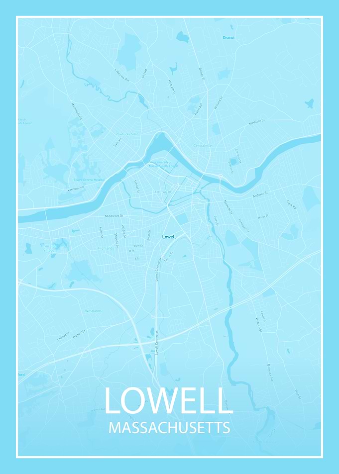 LOWELL MASSACHUSETTS MAP