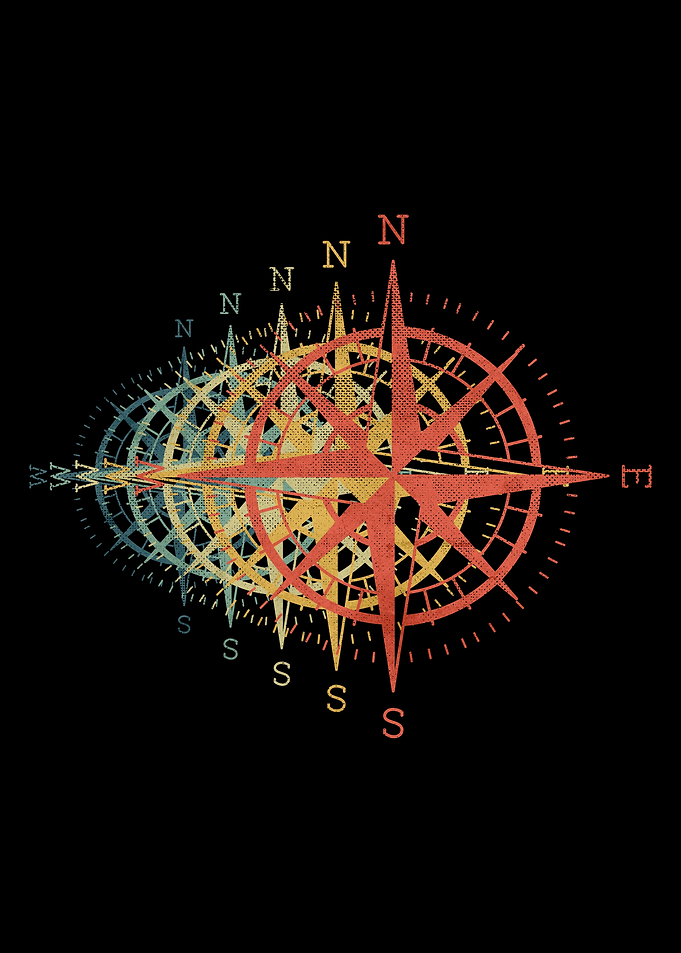 Compass Symbol Retro