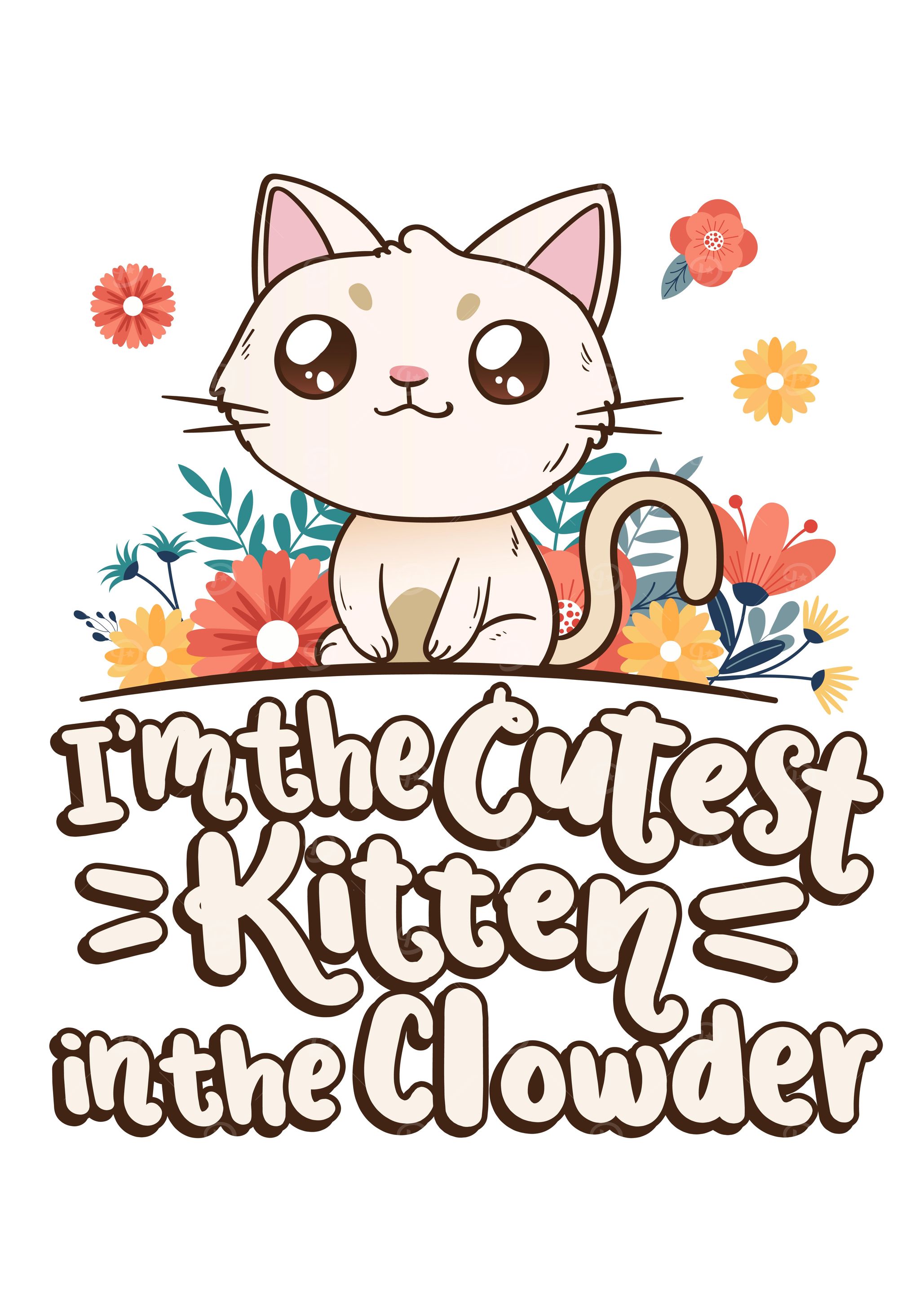 Cutest Kitten clowder Cat
