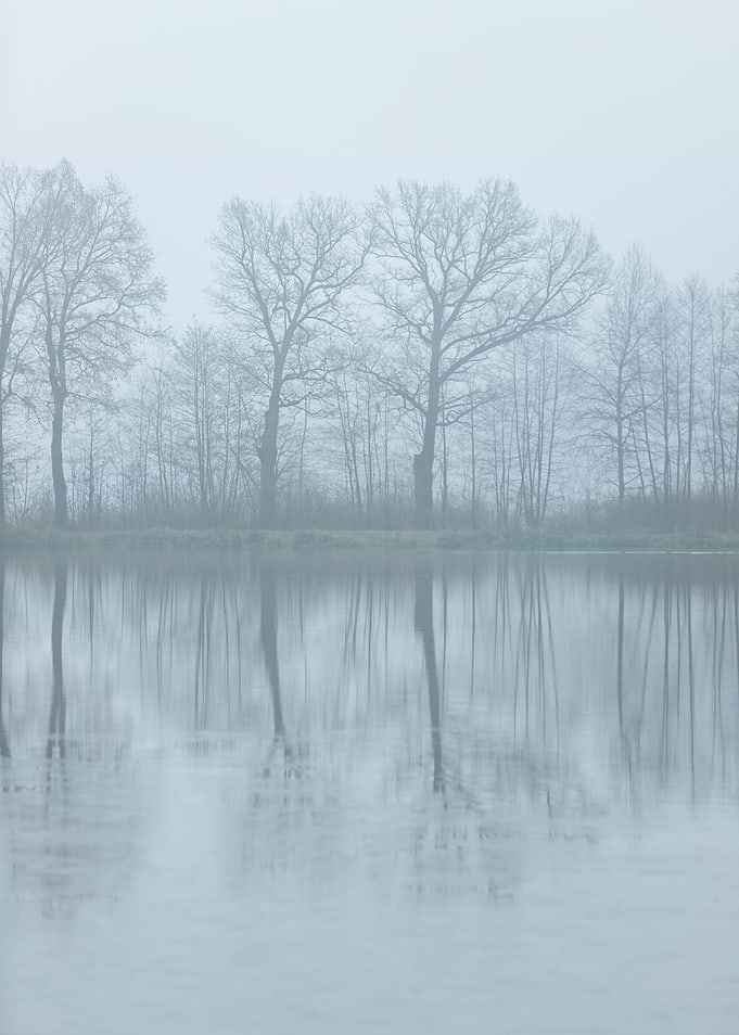 Autumn reflections on lake