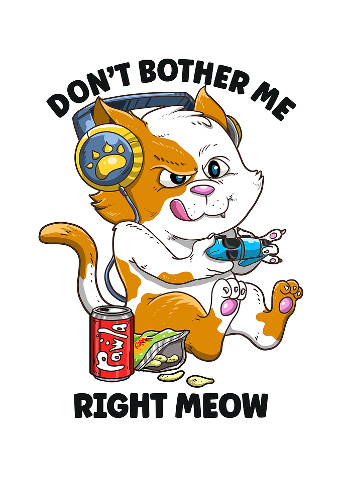 Funny Gaming Cat Lover