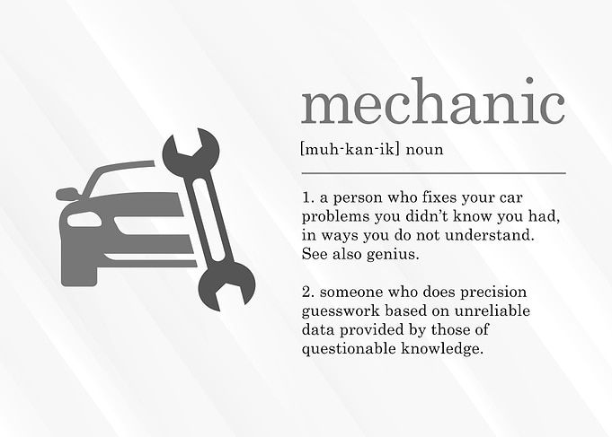 Funny Mechanic Definition