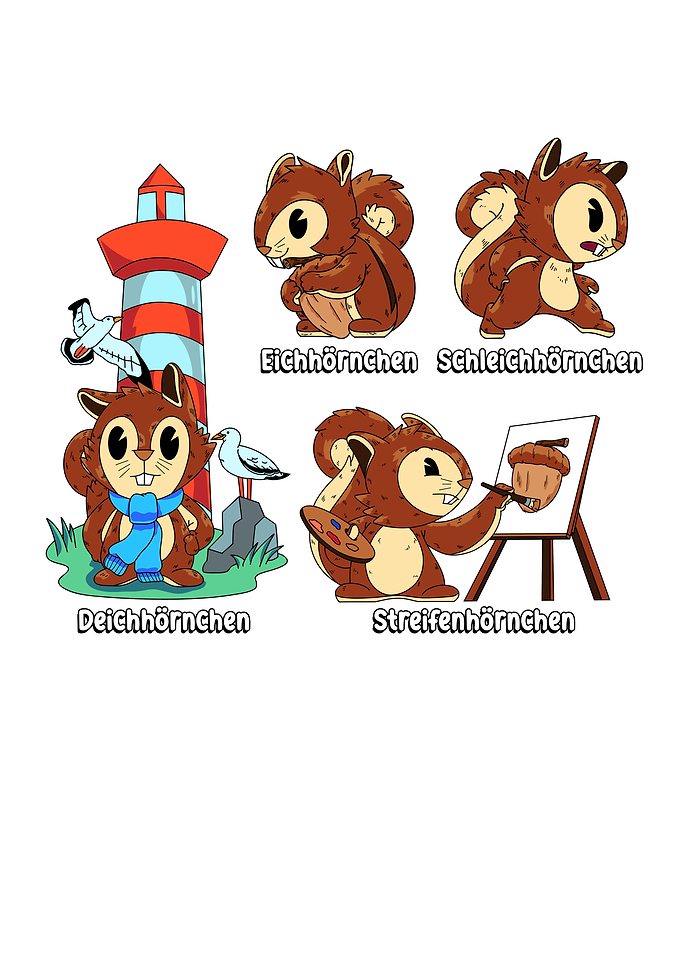 Nut Lover Wild Squirrels