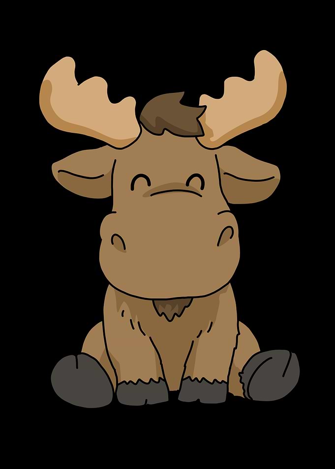 Cute Baby Moose Gift Kids