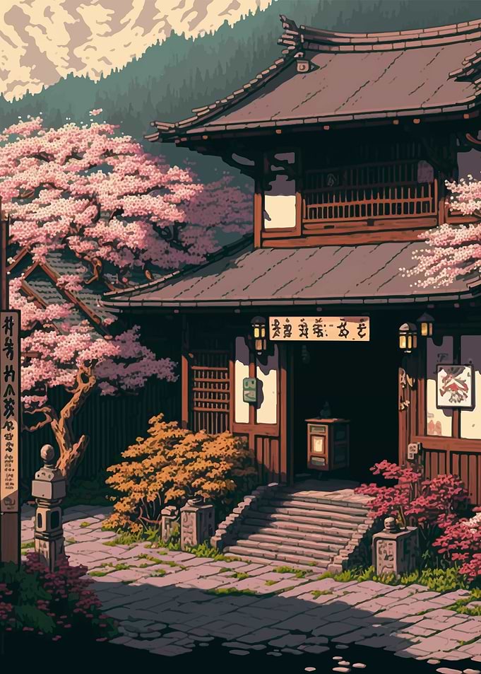 Japan Pixel art