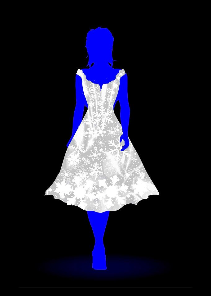 Snow Queen On Black