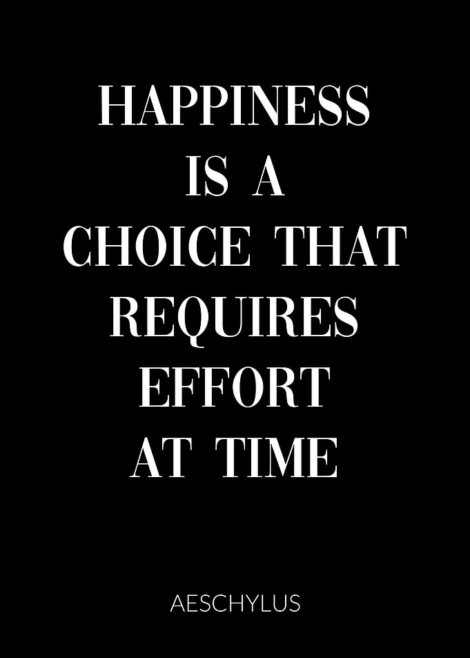 Happiness is a Choice