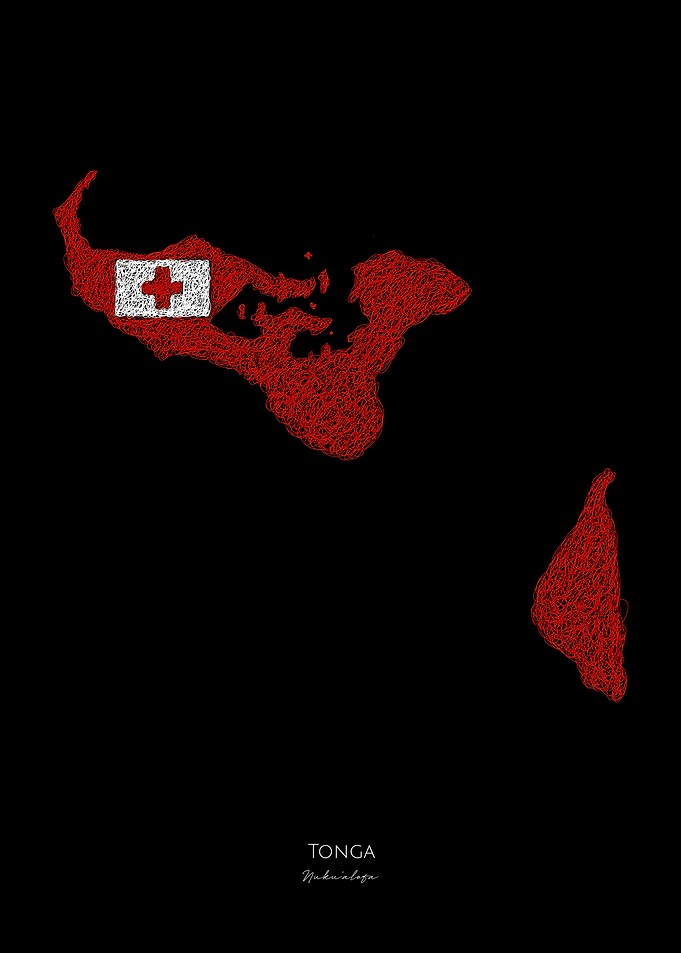 Tonga World Cup Flag Map