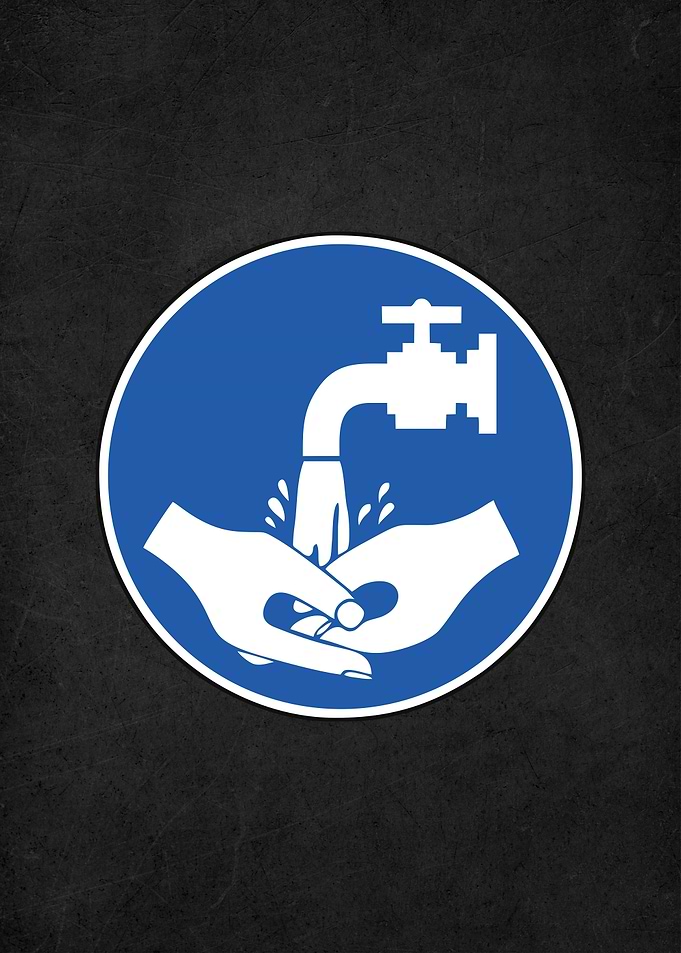 wash your hand sign
