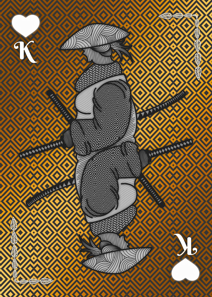 Japanese samurai card