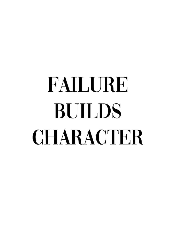Failure Success Character