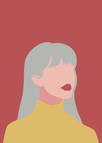 Girl in red