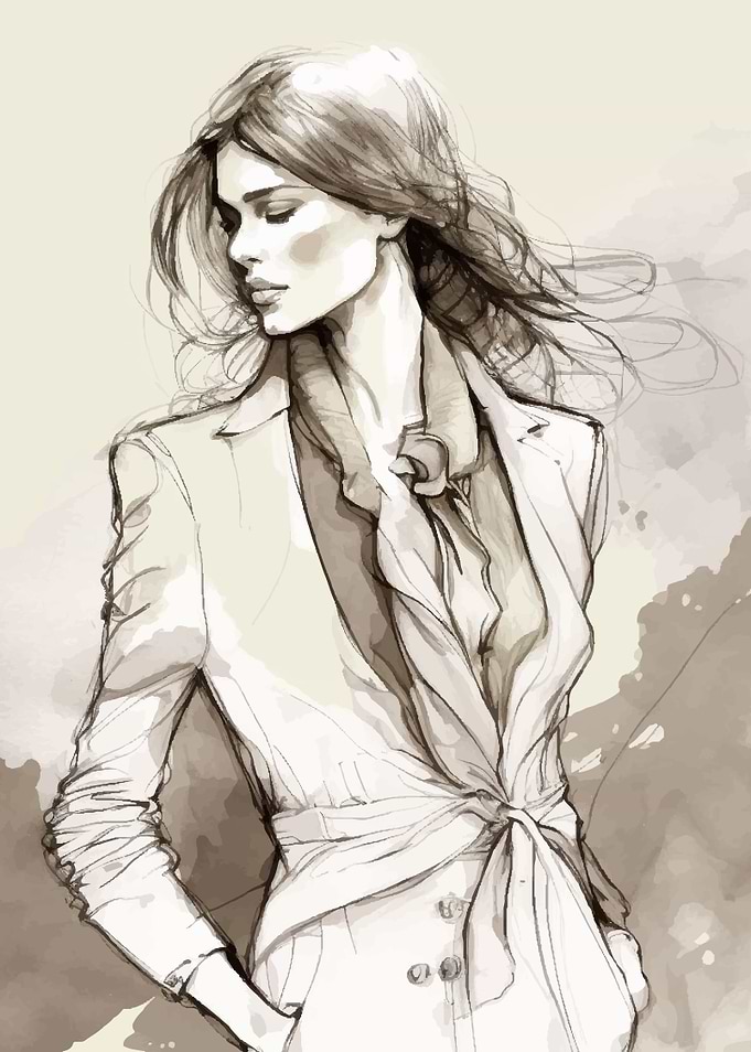 Beautiful woman model