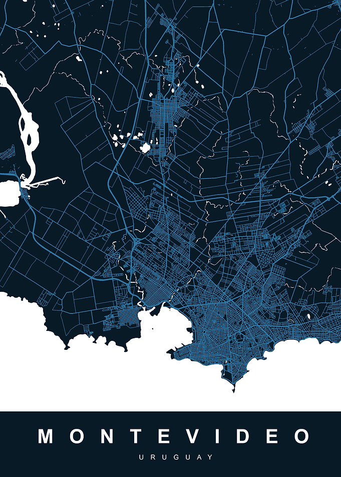 MONTEVIDEO Map URUGUAY