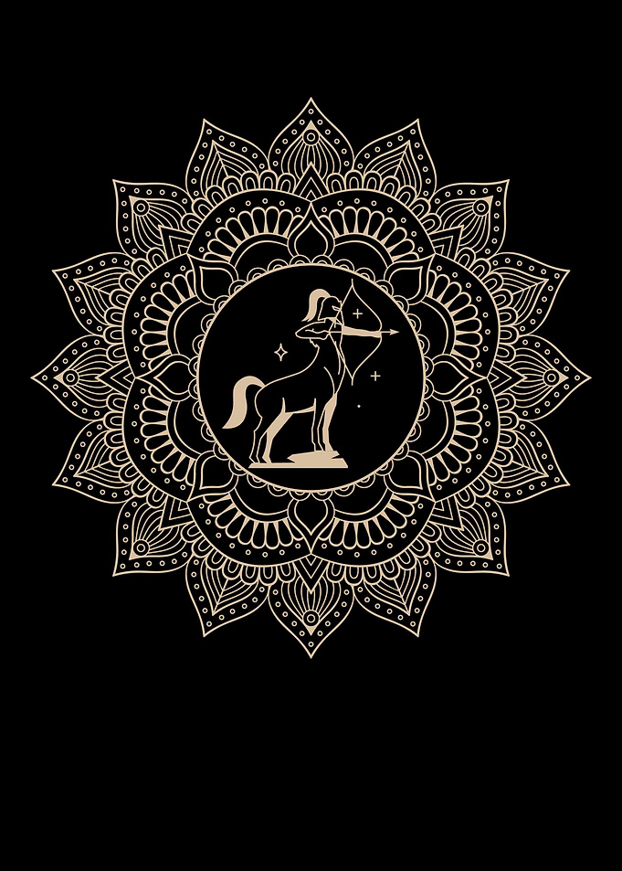 Sagittarius Zodiac Mandala