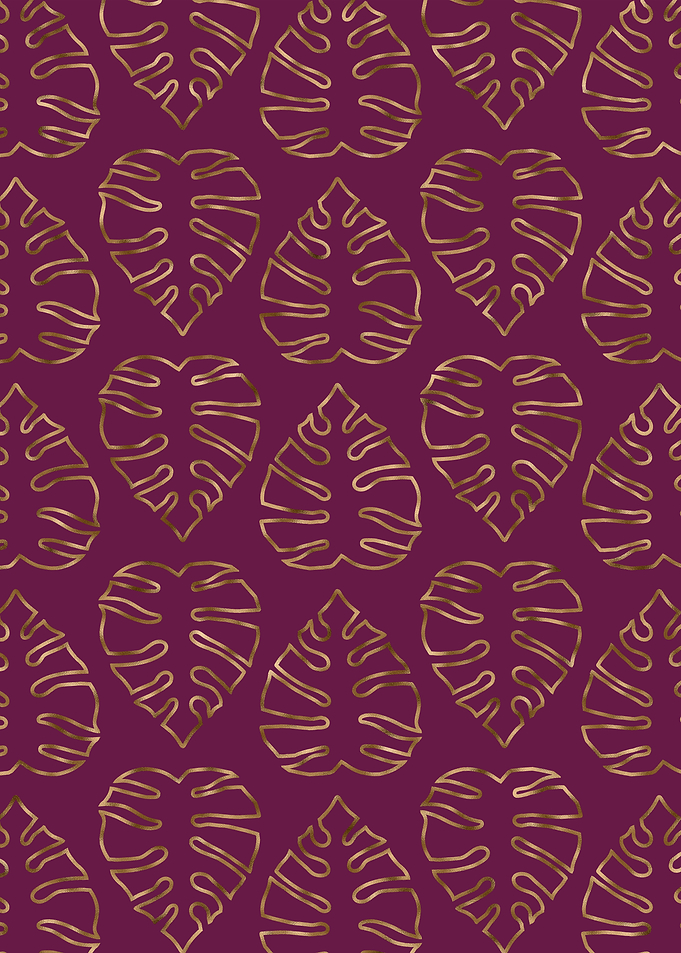 Purple Gold Monstera
