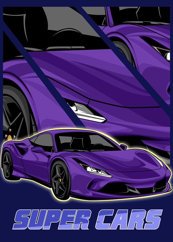 abstract sport cars