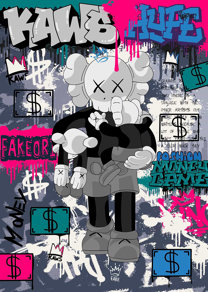 Kaws Graffiti style