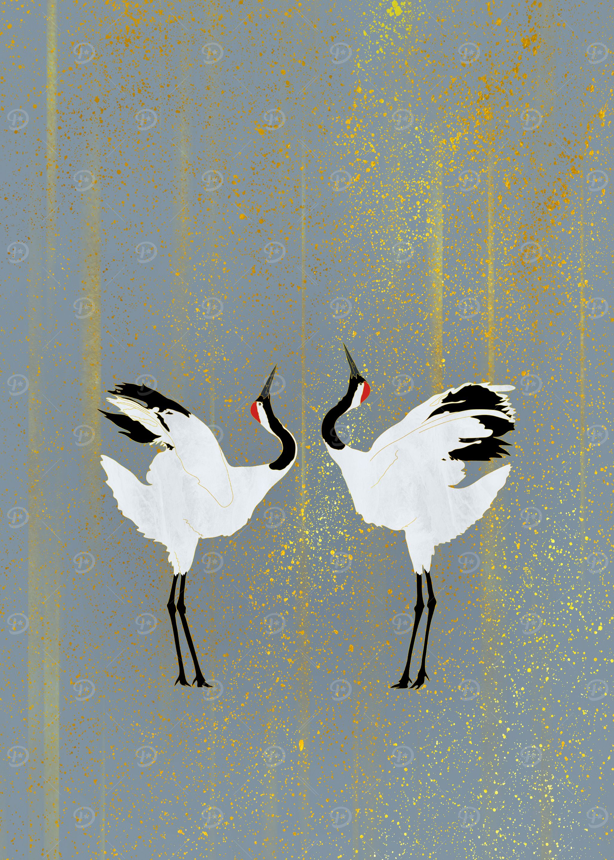 Dancing Cranes II