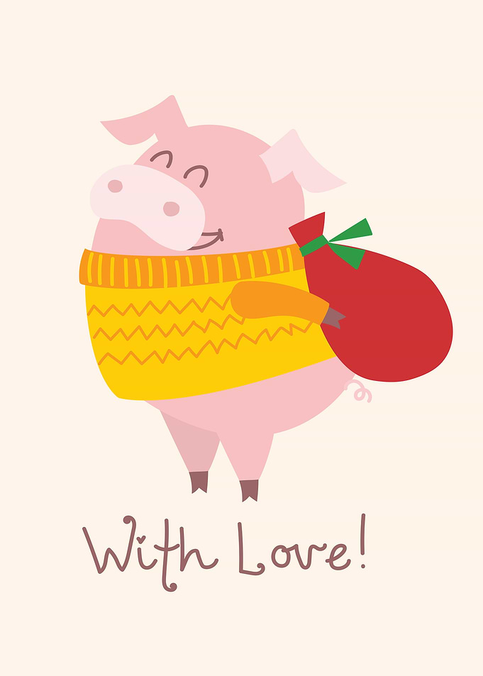 Cute pig christmas gifts