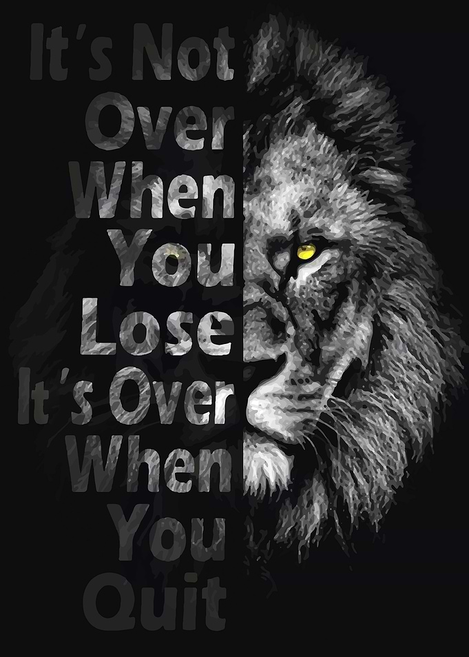 Lion Never Give Up