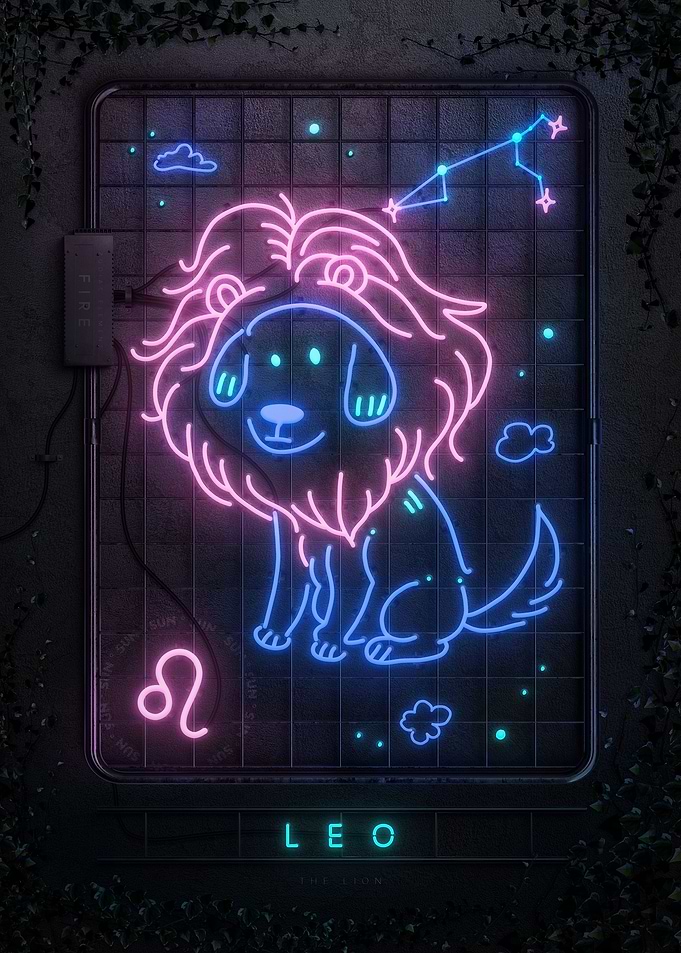 Neon Sign Leo