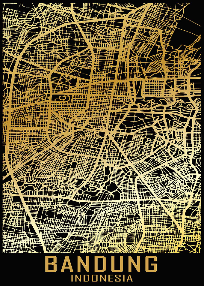 Bandung Indonesia City Map