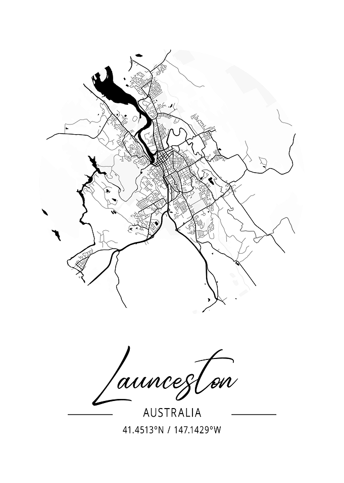Launceston City Map