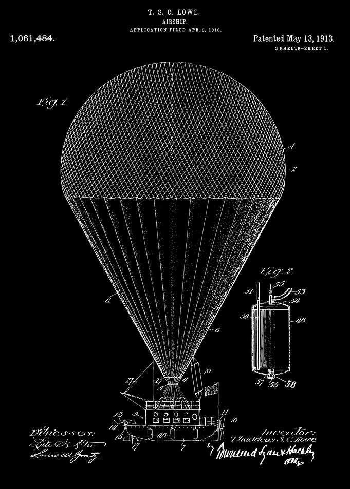 Airship patent 1913