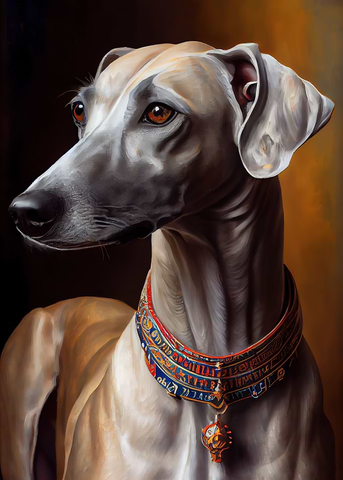 Azawakh Oil paint