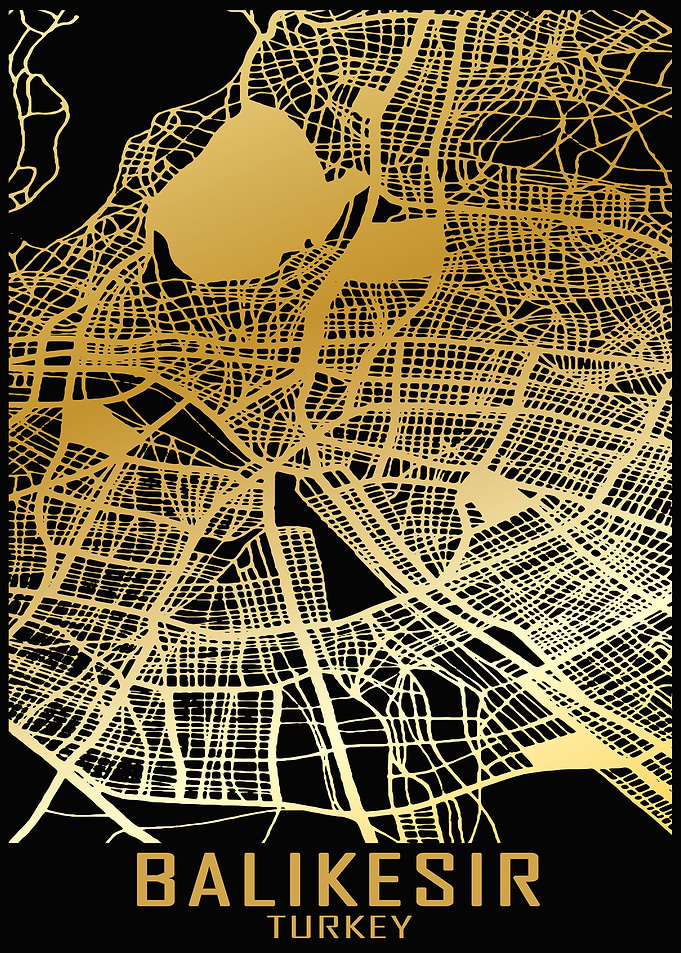 Balikesir Turkey City Map