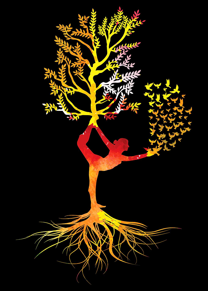 Yoga Woman Tree