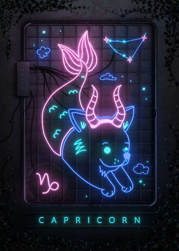 Neon Sign Capricorn