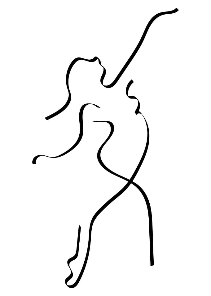 One Line Art Woman