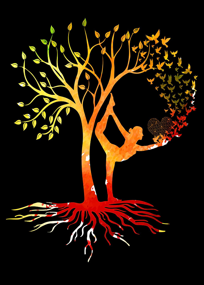 Yoga Woman Tree