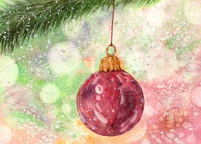 Watercolor Ornament