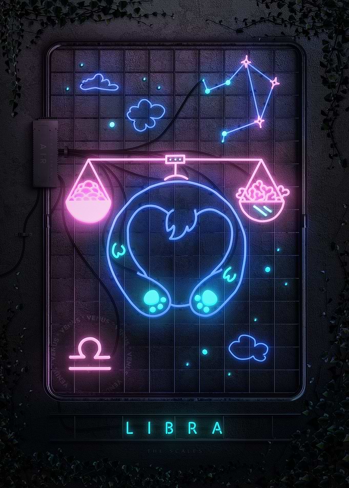 Neon Sign Libra