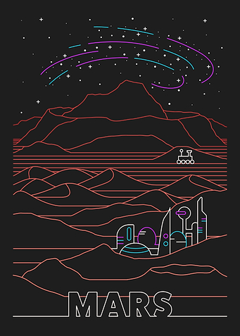 Arcade Mars Space Travel
