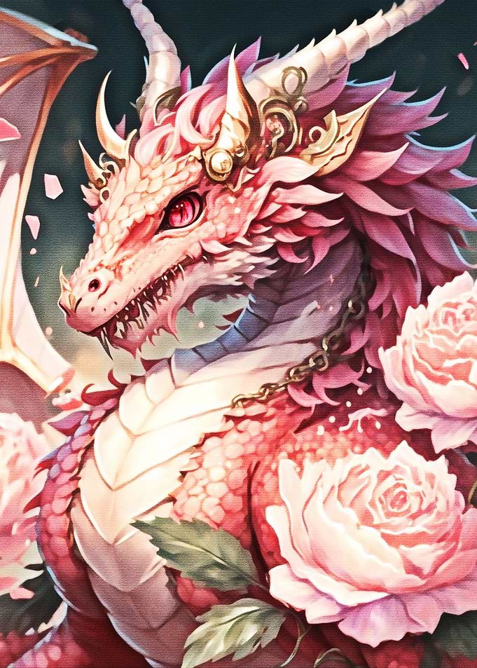Pink Rose Dragon