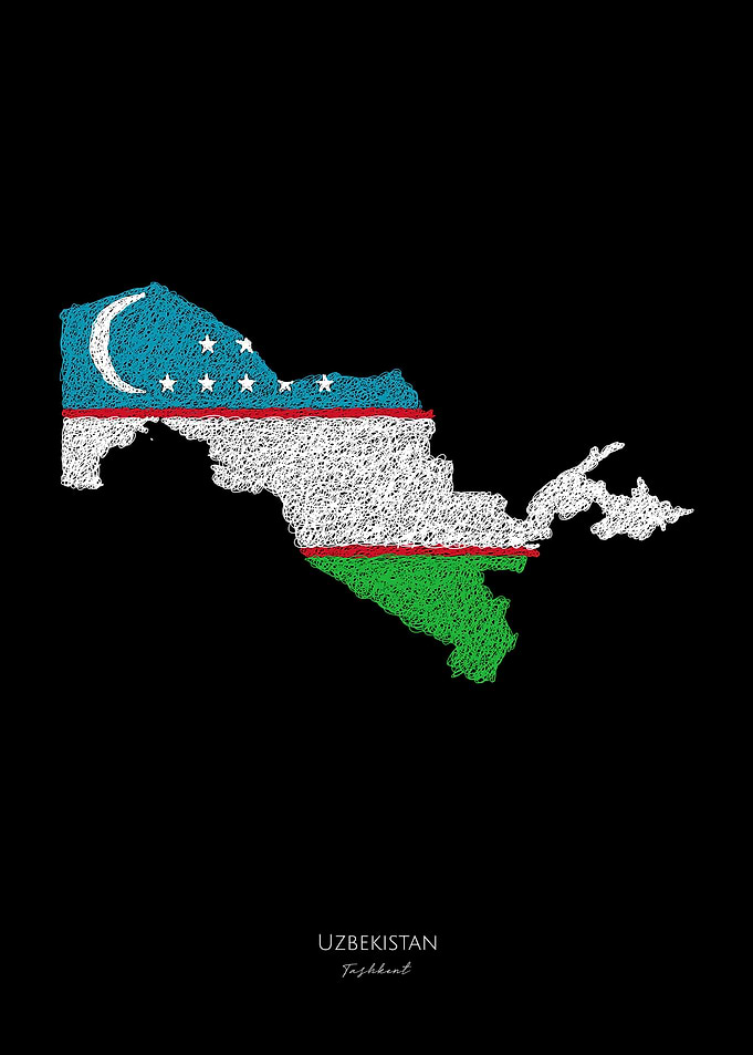 Uzbekistan World Cup Flag