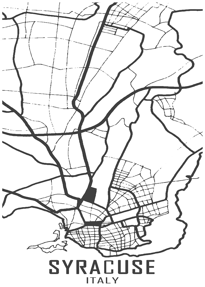 Syracuse Italy City Map