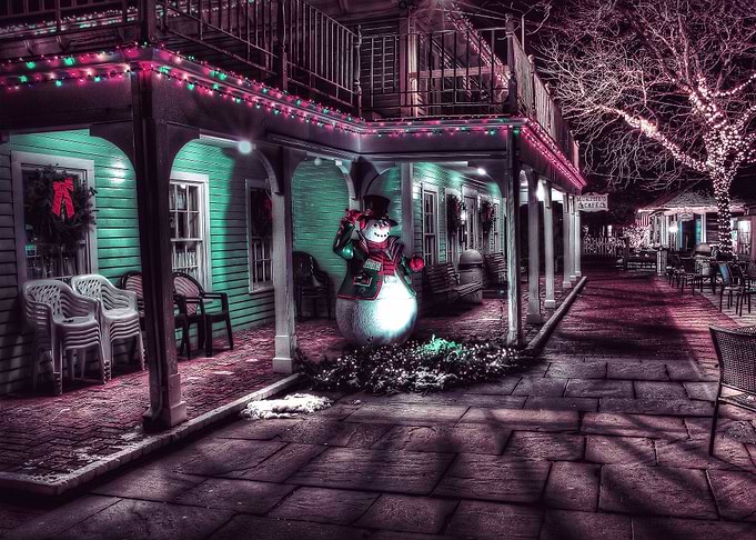 christmas at night