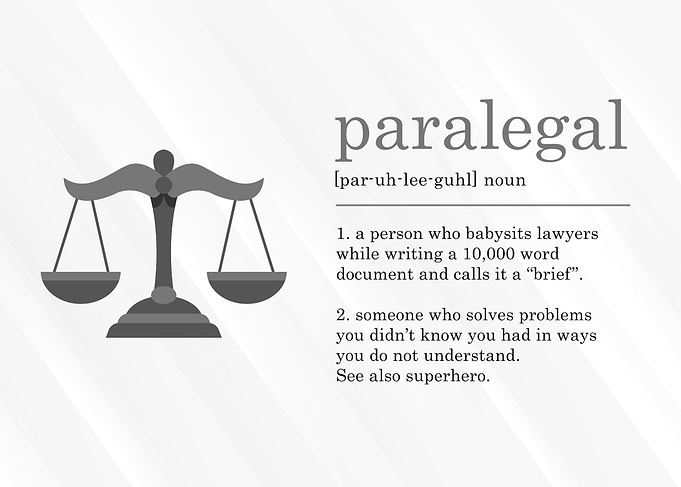 Funny Paralegal Definition