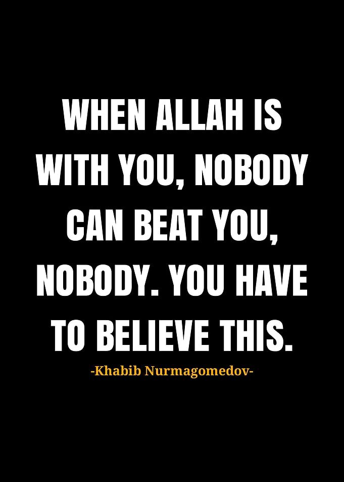 Khabib Nurmagomedov quotes