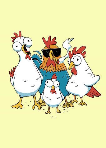 Crazy Chicken Family