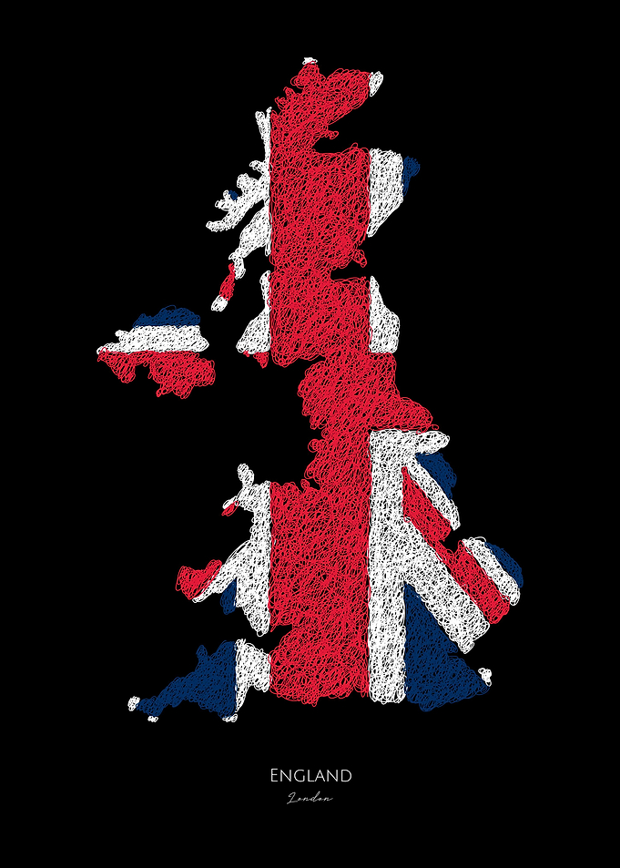 England Flag Map World Cup