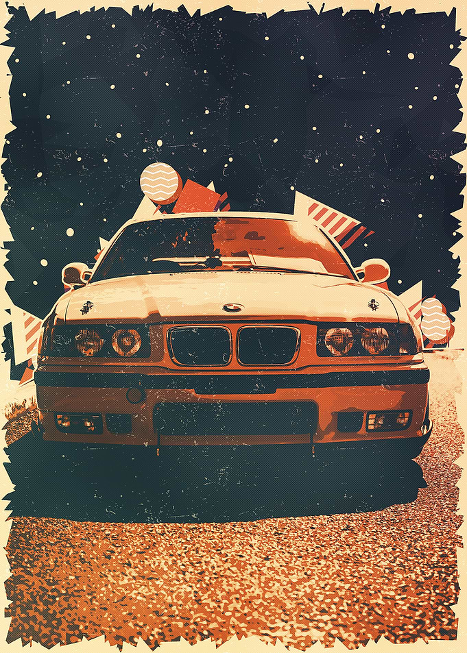 Vintage Sport Car Art