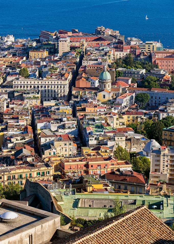 Napoli Cityscape In Italy